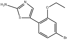 5-(4-Bromo-2-ethoxyphenyl)thiazol-2-amine Structure