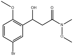 3-(5-Bromo-2-methoxyphenyl)-3-hydroxy-N-methoxy-N-methylpropanamide Structure