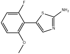 5-(2-Fluoro-6-methoxyphenyl)thiazol-2-amine Structure