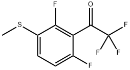 1-(2,6-Difluoro-3-(methylthio)phenyl)-2,2,2-trifluoroethanone Structure