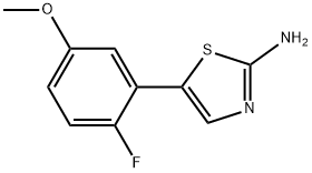 5-(2-Fluoro-5-methoxyphenyl)thiazol-2-amine Structure