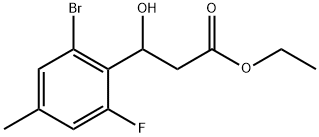 Ethyl 3-(2-bromo-6-fluoro-4-methylphenyl)-3-hydroxypropanoate Structure