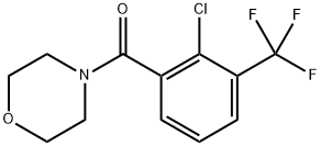 (2-Chloro-3-(trifluoromethyl)phenyl)(morpholino)methanone Structure