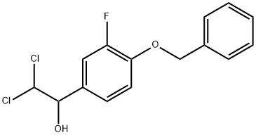 1-(4-(Benzyloxy)-3-fluorophenyl)-2,2-dichloroethanol Structure