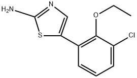 5-(3-Chloro-2-ethoxyphenyl)thiazol-2-amine Structure