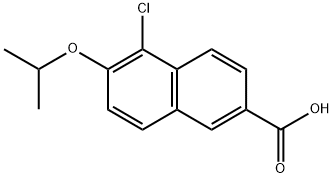 5-Chloro-6-isopropoxy-2-naphthoic acid Structure