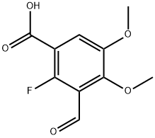 2-Fluoro-3-formyl-4,5-dimethoxybenzoic acid Structure