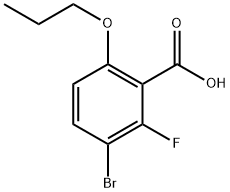 3-Bromo-2-fluoro-6-propoxybenzoic acid Structure