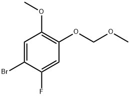 1-Bromo-2-fluoro-5-methoxy-4-(methoxymethoxy)benzene Structure