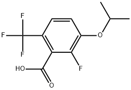 2-Fluoro-3-isopropoxy-6-(trifluoromethyl)benzoic acid Structure