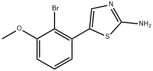 5-(2-bromo-3-methoxyphenyl)thiazol-2-amine Structure