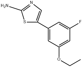 5-(3-Ethoxy-5-fluorophenyl)thiazol-2-amine 구조식 이미지