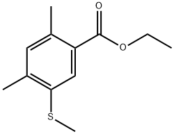 Ethyl 2,4-dimethyl-5-(methylthio)benzoate Structure