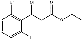 Ethyl 3-(2-bromo-6-fluorophenyl)-3-hydroxypropanoate Structure