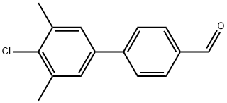 4'-Chloro-3',5'-dimethyl-[1,1'-biphenyl]-4-carbaldehyde 구조식 이미지