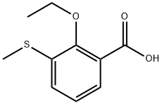 2-Ethoxy-3-(methylthio)benzoic acid Structure