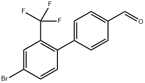 4'-Bromo-2'-(trifluoromethyl)-[1,1'-biphenyl]-4-carbaldehyde Structure