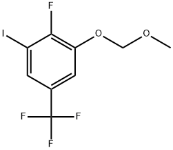 2-Fluoro-1-iodo-3-(methoxymethoxy)-5-(trifluoromethyl)benzene Structure