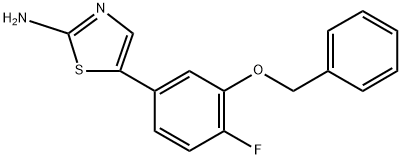 5-(3-(Benzyloxy)-4-fluorophenyl)thiazol-2-amine Structure