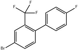 4-Bromo-4'-fluoro-2-(trifluoromethyl)-1,1'-biphenyl Structure