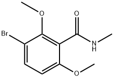 3-bromo-2,6-dimethoxy-N-methylbenzamide Structure