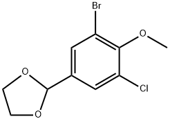 2-(3-bromo-5-chloro-4-methoxyphenyl)-1,3-dioxolane Structure