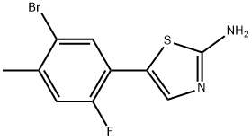 5-(5-Bromo-2-fluoro-4-methylphenyl)thiazol-2-amine Structure