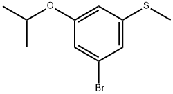 (3-Bromo-5-isopropoxyphenyl)(methyl)sulfane Structure