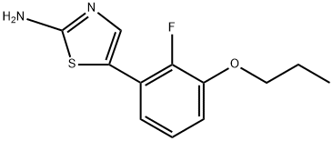 5-(2-fluoro-3-propoxyphenyl)thiazol-2-amine Structure