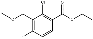 Ethyl 2-chloro-4-fluoro-3-(methoxymethyl)benzoate Structure