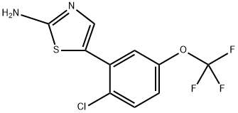 5-(2-Chloro-5-(trifluoromethoxy)phenyl)thiazol-2-amine Structure