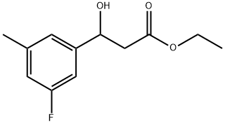 Ethyl 3-(3-fluoro-5-methylphenyl)-3-hydroxypropanoate Structure