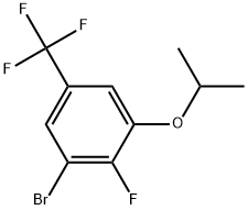1-Bromo-2-fluoro-3-isopropoxy-5-(trifluoromethyl)benzene Structure