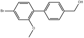 (4'-Bromo-2'-methoxy-[1,1'-biphenyl]-4-yl)methanol Structure