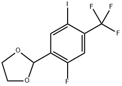 2-(2-Fluoro-5-iodo-4-(trifluoromethyl)phenyl)-1,3-dioxolane Structure