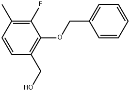 (2-(Benzyloxy)-3-fluoro-4-methylphenyl)methanol Structure