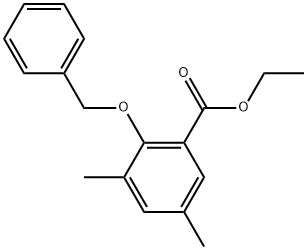 Ethyl 2-(benzyloxy)-3,5-dimethylbenzoate Structure