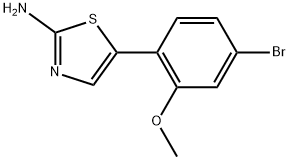 5-(4-Bromo-2-methoxyphenyl)thiazol-2-amine Structure