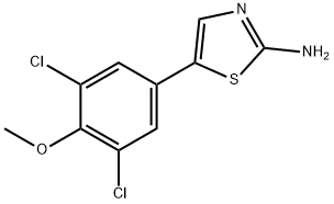 5-(3,5-dichloro-4-methoxyphenyl)thiazol-2-amine Structure