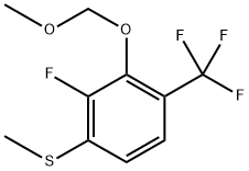 (2-Fluoro-3-(methoxymethoxy)-4-(trifluoromethyl)phenyl)(methyl)sulfane Structure