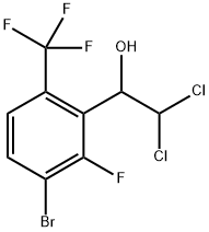 1-(3-Bromo-2-fluoro-6-(trifluoromethyl)phenyl)-2,2-dichloroethanol Structure