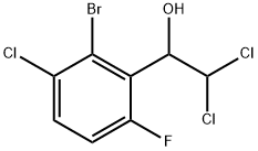 1-(2-Bromo-3-chloro-6-fluorophenyl)-2,2-dichloroethanol Structure