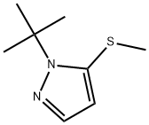 1-(Tert-butyl)-5-(methylthio)-1H-pyrazole Structure