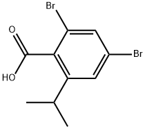 2,4-Dibromo-6-isopropylbenzoic acid Structure