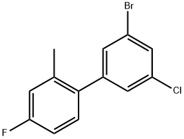 3'-Bromo-5'-chloro-4-fluoro-2-methyl-1,1'-biphenyl Structure