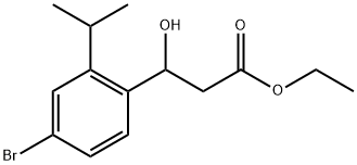 Ethyl 3-(4-bromo-2-isopropylphenyl)-3-hydroxypropanoate Structure