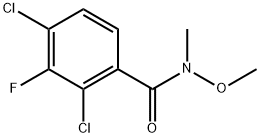 2,4-Dichloro-3-fluoro-N-methoxy-N-methylbenzamide Structure