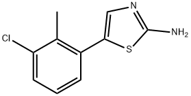 5-(3-Chloro-2-methylphenyl)thiazol-2-amine Structure