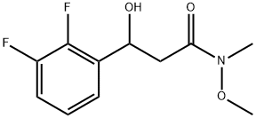 3-(2,3-Difluorophenyl)-3-hydroxy-N-methoxy-N-methylpropanamide Structure