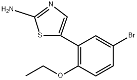 5-(5-Bromo-2-ethoxyphenyl)thiazol-2-amine 구조식 이미지